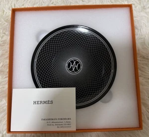 Hermès H Deco Schwarz Brotteller 14 cm Porzellan mit Box & Karte unbenutzt - Bild 1 von 18