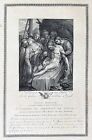 Descente De Croix The Cross Gravure Sur Cuivre Engraving Del (Le) Piombo 1786