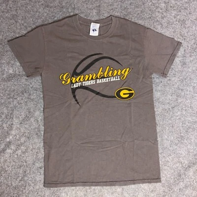 Grambling Lady Tigers Men Shirt Small Gray Short Sleeve Tee Top NCAA Basketball - Image 1 of 4