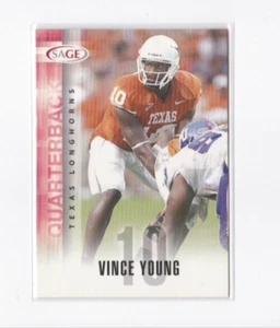 VINCE YOUNG 2006 SAGE FOOTBALL LONGHORN LEGEND ROOKIE CARD-THE LEGEND SHIPS FREE - Picture 1 of 24