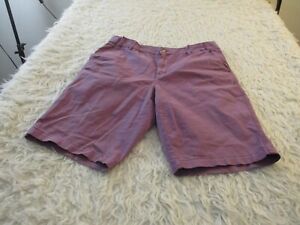 Coldwater Creek Shorts Womens Size 12 Purple Fly Zip Cotton Chino Hiking Outdoor