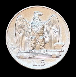 ITALIEN SILBER 5 LIRE 1930 R KÖNIG. VITTORIO EMANUELE III° VZ++/aAU SCHÖNE MÜNZE - Bild 1 von 2