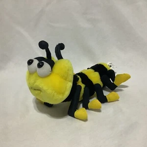 Peek-A-Boo Toys Caterpillar Centipede 10" Plush Toy Black Yellow Bumblebee - Picture 1 of 8