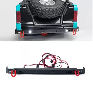 Parachoques trasero de aleación de aluminio con luces LED para 1/10 Axial SCX10 III AXI03014 Bronco - Imagen 1 de 8