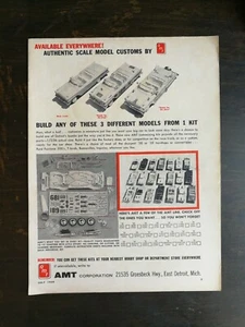 Modelos de autos y barcos AMT 1959 de colección página completa anuncio original - Imagen 1 de 1