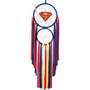 Superhero Dream Catcher Red Blue and Yellow for Boys Nursery - Picture 1 of 2