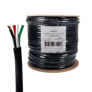 500ft Speaker Wire 16AWG 4 Conductor 16/4 Direct Burial In-Wall Audio Copper - Picture 1 of 3