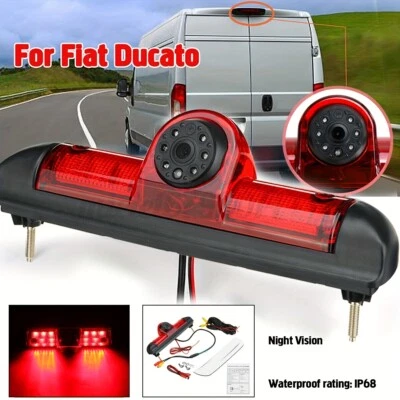 Rear View Brake Light Camera For Fiat Ducato Citroen Relay Peugeot Boxer Jumper - Image 1 of 4
