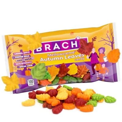 Brach's Autumn Leaves Mellowcreme Candy, bolsa de 8 OZ - NUEVO Foto 1 de 2