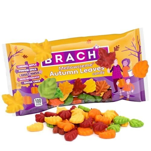 Brach's Autumn Leaves Mellowcreme Candy, 8 Oz Bag - NEW