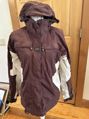 Abrigo de esquí Helly Hansen vintage para mujer con broches de presión para pantalones de esquí talla mediana bonito Foto 1 de 4