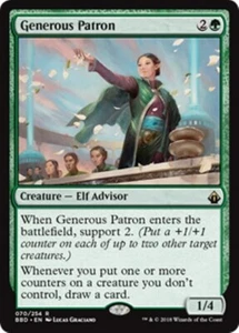 MTG - GENEROUS PATRON - Battlebond (R) - Picture 1 of 1