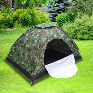 Tienda de campaña plegable de camuflaje al aire libre refugio rápido senderismo para 3-4 personas - Imagen 1 de 8