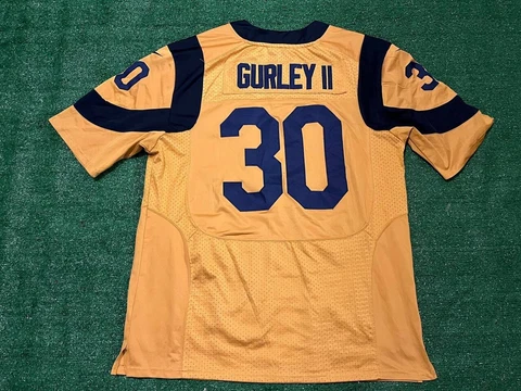 Vintage Color Rush Todd Gurley #30 Los Angeles Rams Jersey Yellow Size 48 Cover