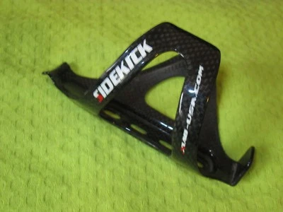 RIGHT Gloss Black Carbon XLAB Sidekick Water Bottle Cage Road Cycling Triathlon - Image 1 of 3