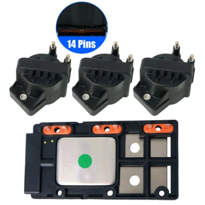 LX364 Ignition Control Module w/ 3 Ignition Coil For Buick Chevy Oldsmobile Foto 1 de 4