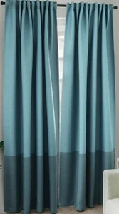 Ikea MARJUN 2 tende sciarpe tende 145x250 blu oscurante NUOVE IMBALLO ORIGINALE - Foto 1 di 5