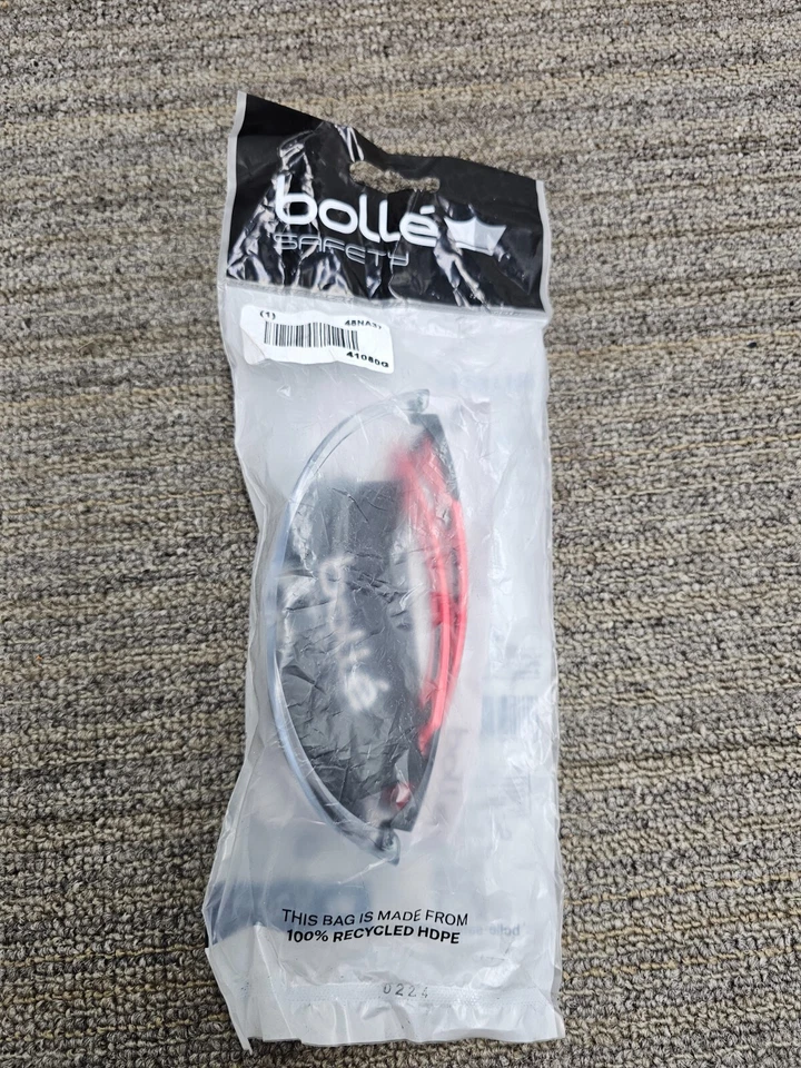 Bolle Rush Plus Safety Glasses Black/red Temples Clear AF Lens Z87 41080