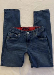 BOY’S LEVI’S 511 SIZE 14 REG ADJUSTABLE WAIST STRAIGHT LEG DENIM JEANS - Picture 1 of 2