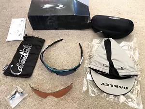 Nuevas gafas de sol Oakley Radarlock Path Mark Cavendish verdes con jade + 2 lentes + tapa - Imagen 1 de 18