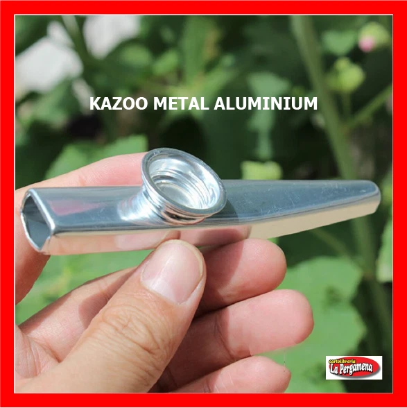 KAZOO A FIATO LEGA ALLUMINIO - Colore alluminio - 1 pezzo - - Immagine 1 di 1