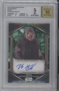 Zach Braff as Freck 2023 Topps Stars Wars Obi Wan Green Auto #/75 BGS 9/10 - Picture 1 of 1