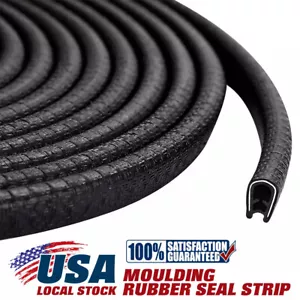 U channel Car Rubber Seal Trim Molding Door Edge Lock Protector Weather Strip - Foto 1 di 10