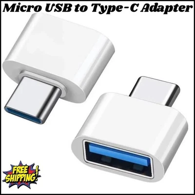 USB to USB C Adapter Type C 3.1 Male OTG A Female Data Converter - Image 1 of 4