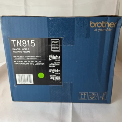 NUEVO GENUINO - TÓNER NEGRO BROTHER TN815 - TN815BK - CAJA FEA SELLADA Foto 1 de 3