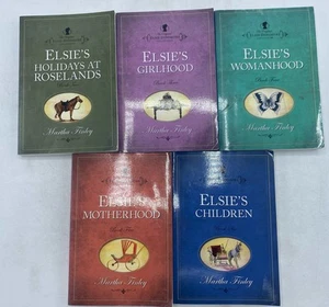 Elsie Dinsmore Lot Of 5 Books 2-6 By Martha Finley - Good - Picture 1 of 15