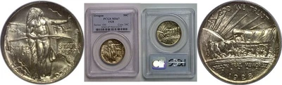 1928 Oregon Trail Commemorative Half Dollar  -  PCGS MS-67 - Image 1 of 3