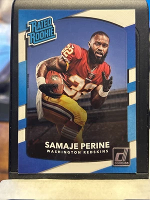 2017 Donruss Rated Rookie SAMAJE PERINE #306 WASHINGTON COMMANDERS 🏈 - Image 1 of 2