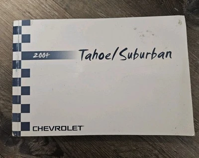 Chevrolet Tahoe Suburban 2004 manual do proprietário fabricante de equipamento original - Imagem 1 de 4