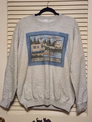 Home Is Where You Hook Up Sweatshirt Size Medium - Image 1 of 2