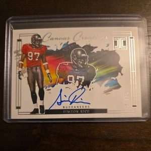 2024 Panini Impeccable Simeon Rice Canvas Creations Auto /75 Tampa - Picture 1 of 2