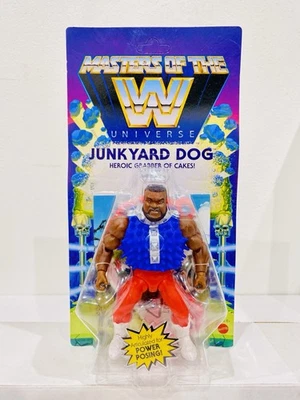 Tarjeta sin perforar Masters of the WWE Universe JUNKYARD DOG NUEVA Mattel MOTU 🔥 Foto 1 de 4