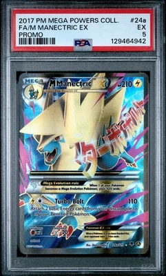 2017 POKEMON BLACK STAR PROMO M MANECTRIC EX #24A PSA 5 EX #129464942 - Image 1 of 2