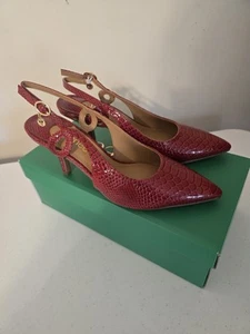 NEU J. Renee Tindra Damen Pumps rot Schlangenprägung Größe 7,5 - Bild 1 von 6