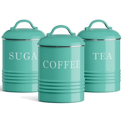 Juegos de botes para mostrador de cocina, botes de cocina vintage, rústico rural... Foto 1 de 4