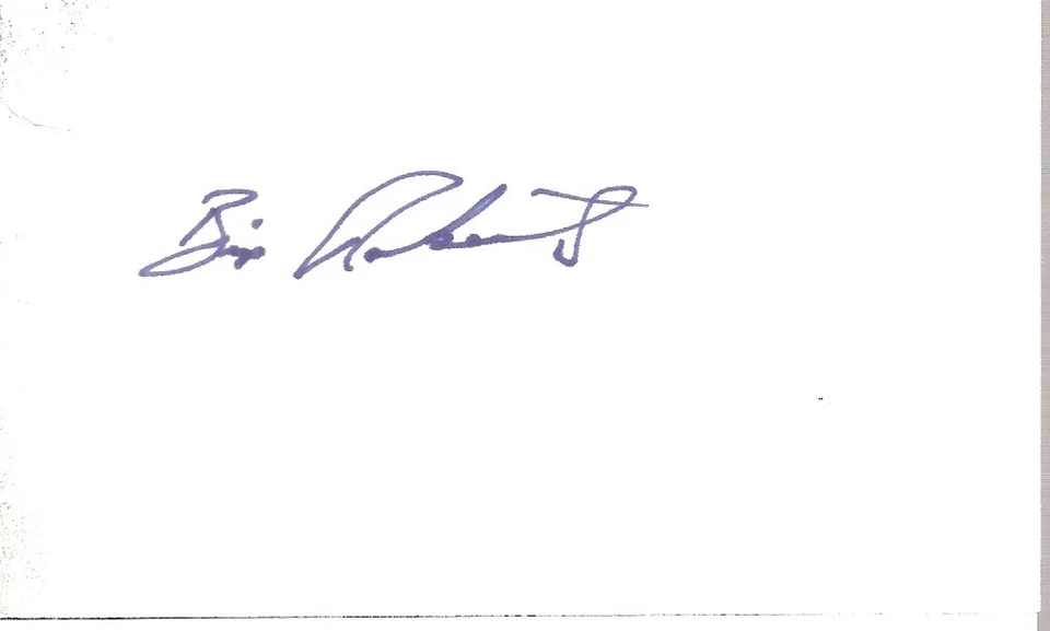Bip Roberts San Diego Padres 2nd Baseman/Outfielder Autographed 3x5 Index Card - Image 1 of 1