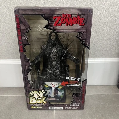 Figura Rock 'N The Box: Rob Zombie 2001 Art Asylum Dragula Probado Funciona Foto 1 de 2