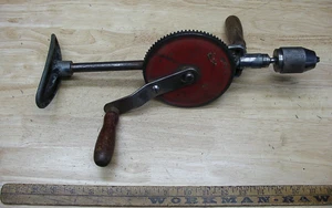 Vintage Dunlap A-I Zwei-Gang Schulter Bohrer mit Teil Etikett, 15-3/4", sehr guter Zustand - Bild 1 von 10