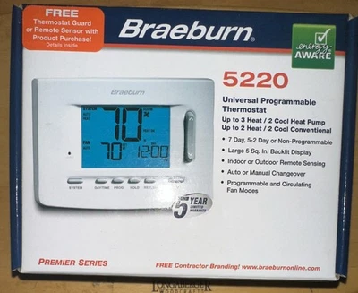 Termostato programable universal Braeburn 5220  Foto 1 de 4