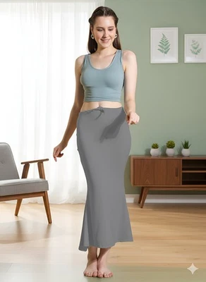 Sanskriti Vintage Women Cotton Blended Saree Shapewear Regular Petticoat - Image 1 of 4