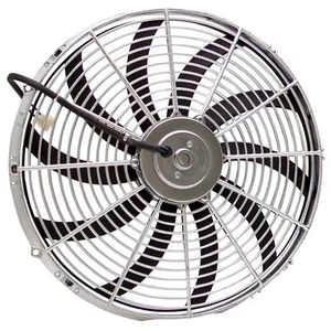 16" Zirgo Chrome 3000 fCFM High Performance Blu Cooling Fan zirgo ZIRZFBC16S rat - Picture 1 of 5