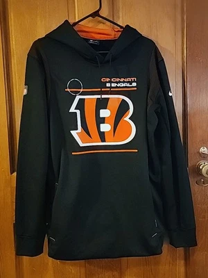 Cincinnati Bengals NIKE Auténtico Drifit Sudadera con Capucha Naranja Talla Grande Foto 1 de 4