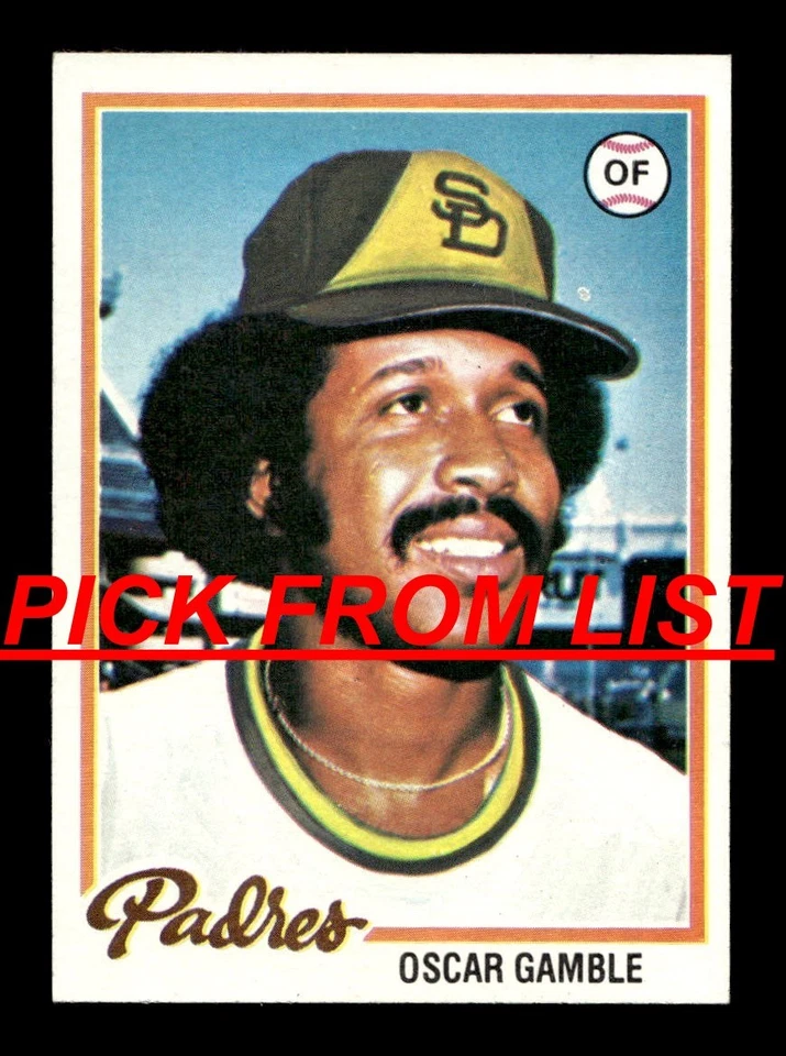 1978 Topps Baseball #253-475 EX-MT/NM Pick From List ALL PICTURED zz7 - Image 1 of 1