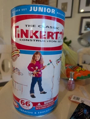 Vintage 2001 Classic TinkerToy Construction Set - Image 1 of 2