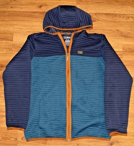 L.L. Bean Kids Airlight Full Zip Pocketed Hoodie Colorblock - Size XL 18 - Picture 1 of 4