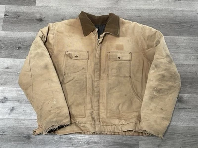 Chaqueta De Colección Polar King Key Barn Para Hombre XL Marrón Lona Trabajo Envejecido Foto 1 de 4